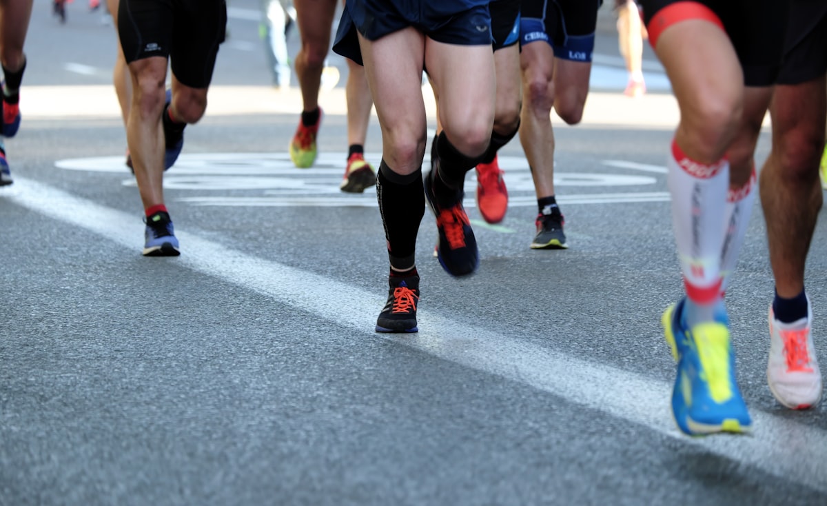 Runner on weekly route