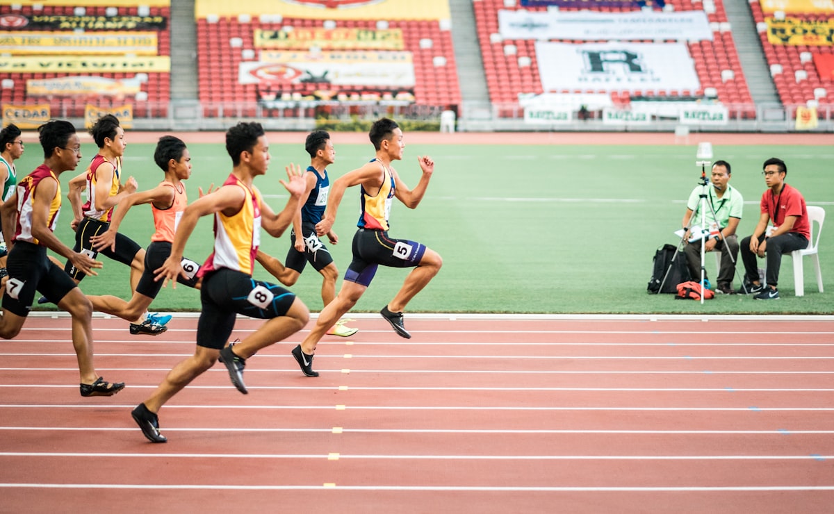 Running race finish