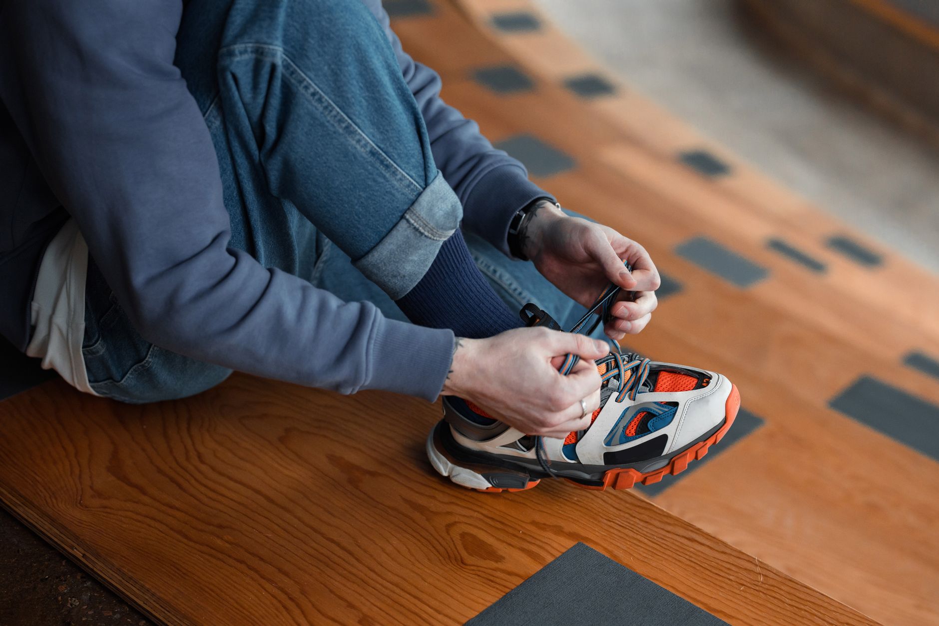 Skip-Lacing for Pressure Relief and Comfort