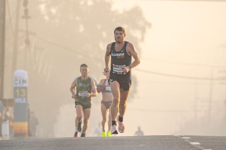 Runners complete 13-mile event in creative oversized caterpillar costume design - Featured image